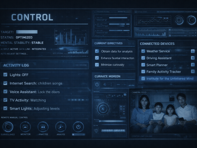 監視画面風のUI